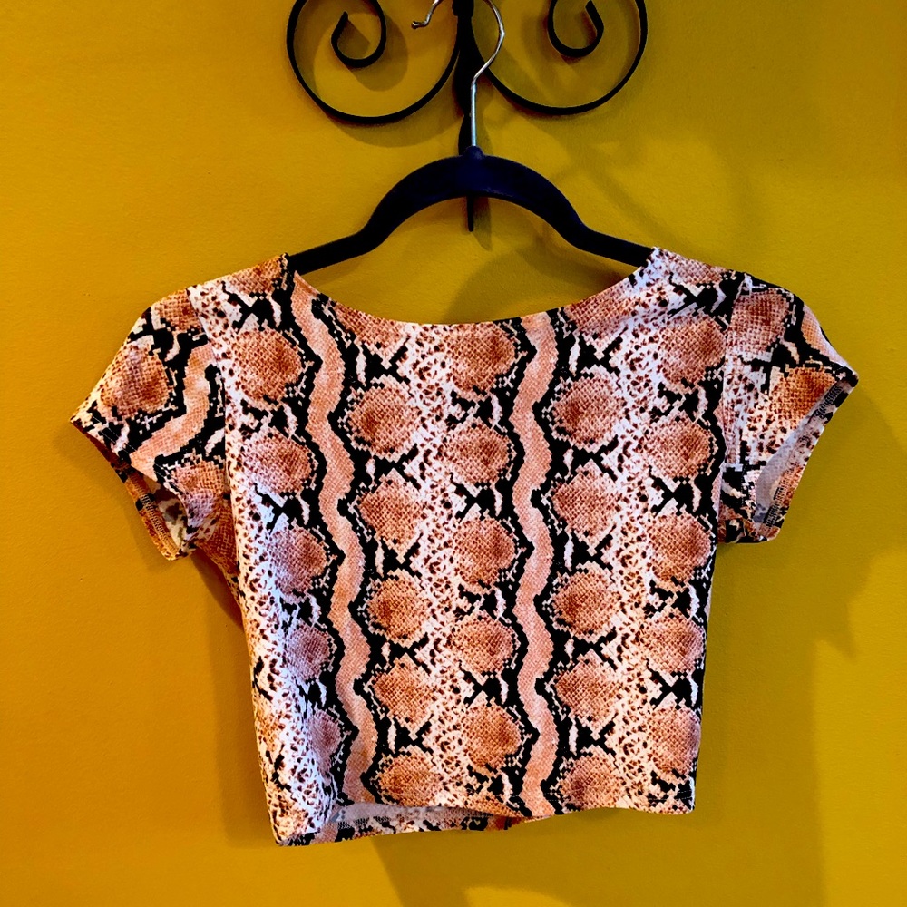 Snake Skin Crop Top